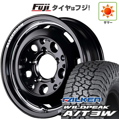 【新品】ジムニー 夏タイヤ ホイール4本セット 175/80R16 ファルケン ワイルドピーク A/T3W MID ガルシア シスコ ブラックムーンエディション 16インチ