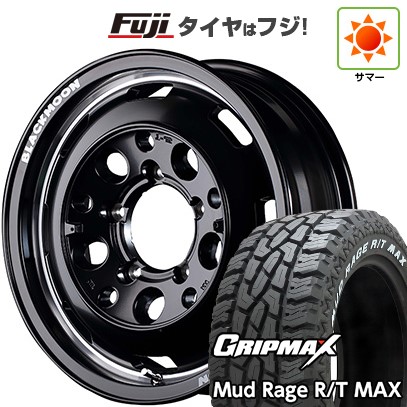 【新品】ジムニー 夏タイヤ ホイール4本セット 185/85R16 グリップマックス マッドレイジR/T MAX RWL(限定) MID ガルシア シスコ ブラックムーンエディション 16インチ