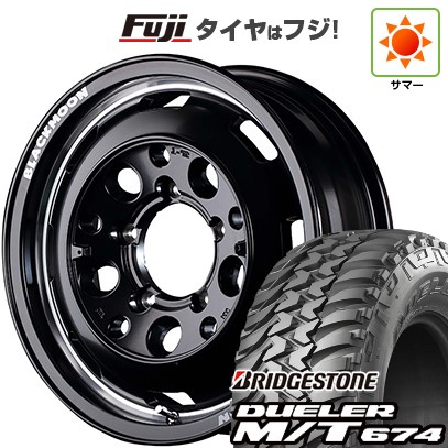 【新品】ジムニー 夏タイヤ ホイール4本セット 185/85R16 ブリヂストン デューラー M/T674 MID ガルシア シスコ ブラックムーンエディション 16インチ