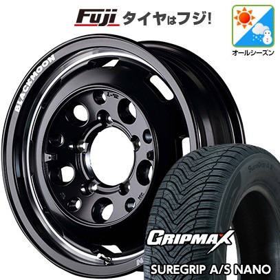 【新品】ジムニー オールシーズンタイヤ ホイール４本セット 175/80R16 グリップマックス シュアグリップ オールシーズン ナノ(限定) MID ガルシア シスコ ブラックムーンエディション 16インチ