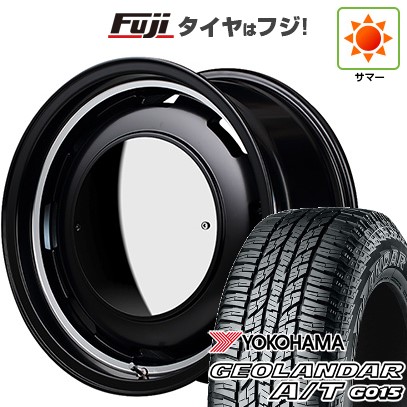【新品】ジムニー 夏タイヤ ホイール4本セット 185/85R16 ヨコハマ ジオランダー A/T G015 WL/RBL MID ガルシア シスコ ムーン 16インチ