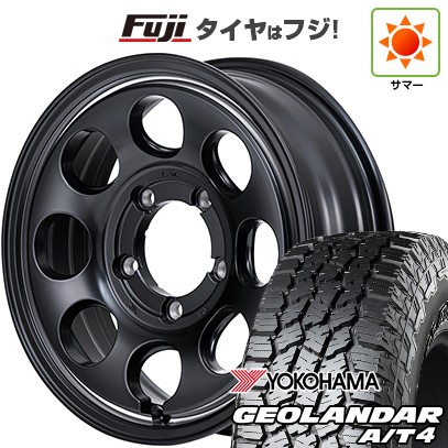 【新品】ジムニー 夏タイヤ ホイール４本セット 185/85R16 ヨコハマ ジオランダー A/T4 G018 WL/RBL MID ガルシア パーム8 16インチ