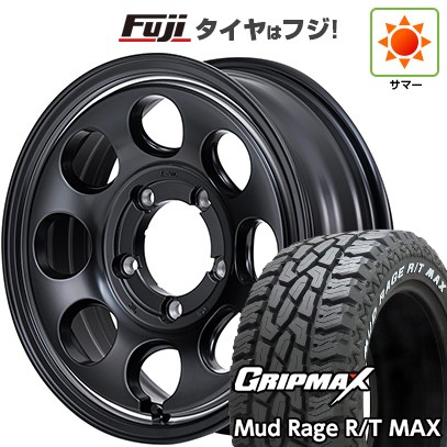 【新品】ジムニー 夏タイヤ ホイール４本セット 185/85R16 グリップマックス マッドレイジR/T MAX RWL(限定) MID ガルシア パーム8 16インチ