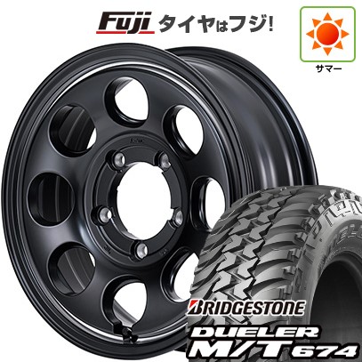 【新品】ジムニー 夏タイヤ ホイール４本セット 185/85R16 ブリヂストン デューラー M/T674 MID ガルシア パーム8 16インチ