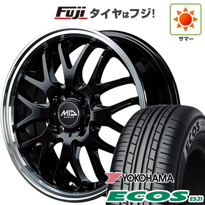 【新品 軽自動車】N-BOX タント スペーシア 夏タイヤ ホイール4本セット 165/55R15 ヨコハマ エコス ES31 MID ヴァーテックワン エグゼ10 15インチ