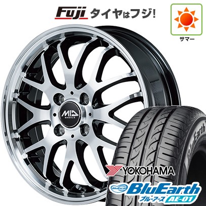 【新品 軽自動車】N-BOX タント スペーシア 夏タイヤ ホイール４本セット 165/55R15 ヨコハマ ブルーアース AE-01 MID ヴァーテックワン エグゼ10 Vセレクション 15インチ