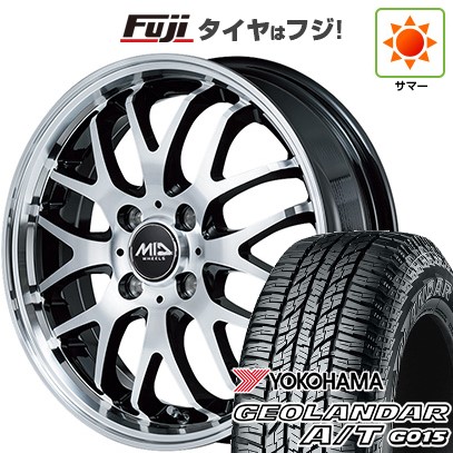 【新品 軽自動車】N-BOX タント スペーシア 夏タイヤ ホイール4本セット 165/55R15 ヨコハマ ジオランダー A/T G015 RBL MID ヴァーテックワン エグゼ10 Vセレクション 15インチ
