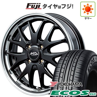 【新品 軽自動車】N-BOX タント スペーシア 夏タイヤ ホイール4本セット 165/55R15 ヨコハマ エコス ES31 MID ヴァーテックワン エグゼ7 15インチ