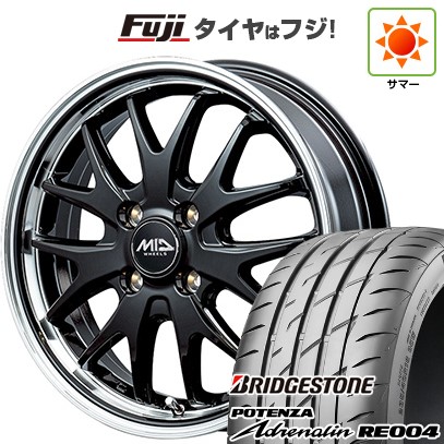 【新品 軽自動車】N-BOX タント スペーシア 夏タイヤ ホイール4本セット 165/55R15 ブリヂストン ポテンザ アドレナリン RE004 MID ヴァーテックワン エグゼ7 15インチ