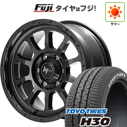 【新品】ハイエース200系 夏タイヤ ホイール４本セット 215/65R16 109/107R トーヨー H30 MID ナイトロパワー M10 パーシング バレルブラックエディション 16インチ