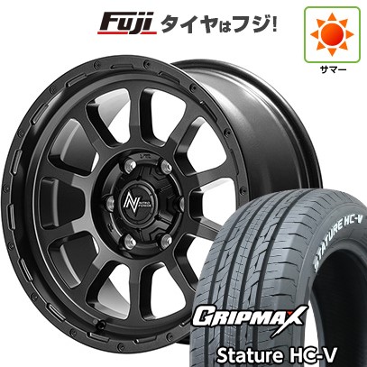 【新品】ハイエース200系 夏タイヤ ホイール４本セット 215/65R16 109/107S グリップマックス スタチャー HC-V RWL（限定） MID ナイトロパワー M10 パーシング バレルブラックエディション 16インチ