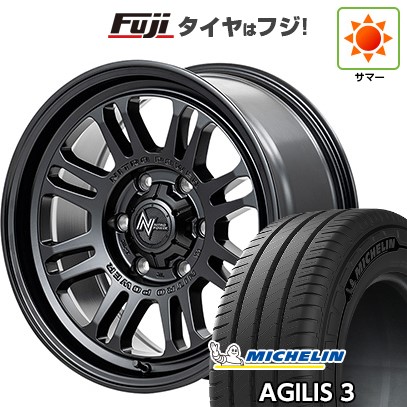 【新品】ハイエース200系 夏タイヤ ホイール4本セット 195/80R15 108/106S ミシュラン アジリス3 MID ナイトロパワー M16 アサルト 15インチ