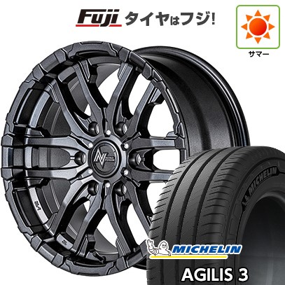 【新品】ハイエース200系 夏タイヤ ホイール4本セット 215/60R17 109/107T ミシュラン アジリス3 MID ナイトロパワー M26 クロスファング 17インチ