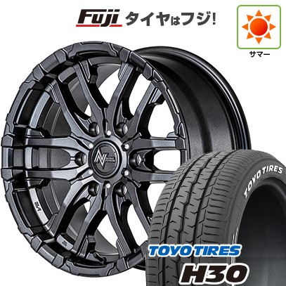 【新品】ハイエース200系 夏タイヤ ホイール4本セット 195/80R15 107/105N トーヨー H30 MID ナイトロパワー M26 クロスファング 15インチ