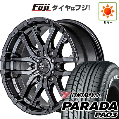 【新品】ハイエース200系 夏タイヤ ホイール4本セット 215/60R17 109/107S ヨコハマ PARADA PA03 ホワイトレター MID ナイトロパワー M26 クロスファング 17インチ
