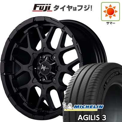 【新品】ハイエース200系 夏タイヤ ホイール4本セット 215/65R16 109/107T ミシュラン アジリス3 MID ナイトロパワー M28 バレット 16インチ