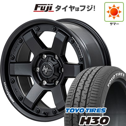 【新品】ハイエース200系 夏タイヤ ホイール4本セット 215/65R16 109/107R トーヨー H30 MID ナイトロパワー M6 カービン 16インチ