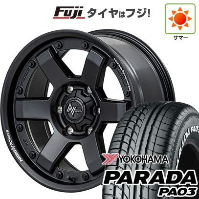 【新品】ハイエース200系 夏タイヤ ホイール4本セット 215/60R17 109/107S ヨコハマ PARADA PA03 ホワイトレター MID ナイトロパワー M6 カービン 17インチ