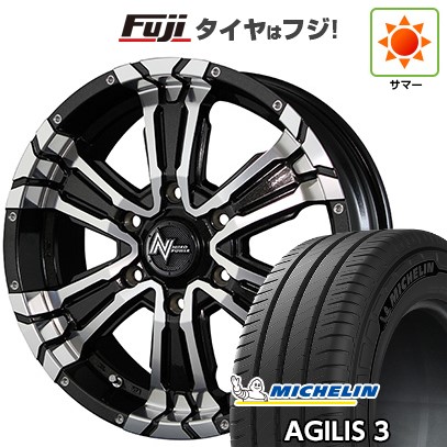 【新品】ハイエース200系 夏タイヤ ホイール４本セット 215/65R16 109/107T ミシュラン アジリス3 MID ナイトロパワー クロスクロウ 16インチ