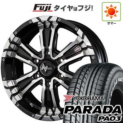 【新品】ハイエース200系 夏タイヤ ホイール4本セット 215/65R16 109/107S ヨコハマ PARADA PA03 ホワイトレター MID ナイトロパワー クロスクロウ 16インチ
