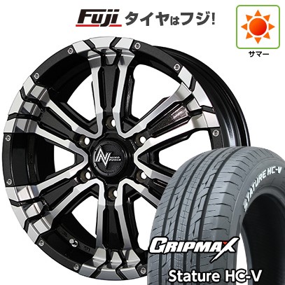 【新品】ハイエース200系 夏タイヤ ホイール4本セット 215/65R16 109/107S グリップマックス スタチャー HC-V RWL(限定) MID ナイトロパワー クロスクロウ 16インチ