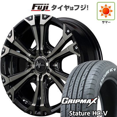【新品】ハイエース200系 夏タイヤ ホイール4本セット 215/65R16 109/107S グリップマックス スタチャー HC-V RWL(限定) MID ナイトロパワー ジャベリン 16インチ