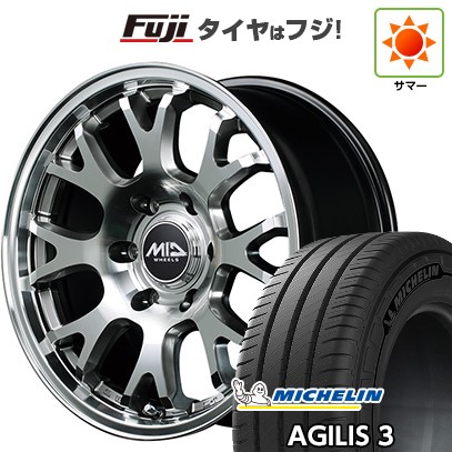 【新品】ハイエース200系 夏タイヤ ホイール4本セット 215/60R17 109/107T ミシュラン アジリス3 MID RMP 028FX 17インチ