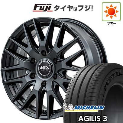 【新品】ハイエース200系 夏タイヤ ホイール４本セット 215/60R17 109/107T ミシュラン アジリス3 MID RMP 029F 17インチ
