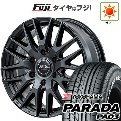 【新品】ハイエース200系 夏タイヤ ホイール4本セット 215/60R17 109/107S ヨコハマ PARADA PA03 ホワイトレター MID RMP 029F 17インチ
