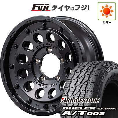 【新品】ジムニー 夏タイヤ ホイール４本セット 175/80R16 ブリヂストン デューラー A/T002 RBL MID ナイトロパワー H12 ショットガン 16インチ