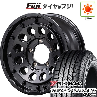【新品】ジムニーシエラ 夏タイヤ ホイール4本セット 195/80R15 ヨコハマ ジオランダー CV G058 MID ナイトロパワー H12 ショットガン 15インチ
