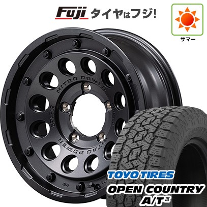 【新品】ジムニーシエラ 夏タイヤ ホイール4本セット 215/70R16 トーヨー オープンカントリー A/T III RBL MID ナイトロパワー H12 ショットガン 16インチ