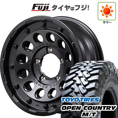 【新品】ジムニーシエラ 夏タイヤ ホイール4本セット 30X9.5R15 トーヨー オープンカントリー M/T MID ナイトロパワー H12 ショットガン 15インチ