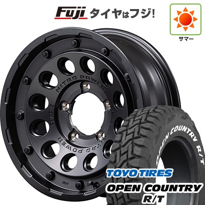 【新品】ジムニーシエラ 夏タイヤ ホイール4本セット 225/70R16 トーヨー オープンカントリー R/T RWL/RBL MID ナイトロパワー H12 ショットガン 16インチ