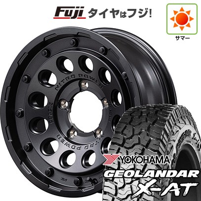 【新品】ジムニーシエラ 夏タイヤ ホイール4本セット 215/70R16 ヨコハマ ジオランダー X-AT G016 MID ナイトロパワー H12 ショットガン 16インチ