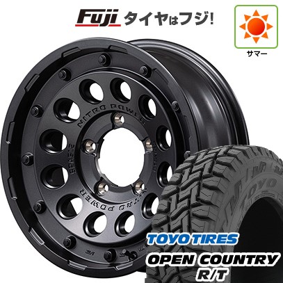 【新品】ジムニーシエラ 夏タイヤ ホイール4本セット 215/70R16 トーヨー オープンカントリー R/T RBL MID ナイトロパワー H12 ショットガン 16インチ