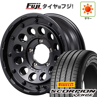 【新品】ジムニーシエラ 夏タイヤ ホイール４本セット 215/70R16 ピレリ スコーピオン ヴェルデ MID ナイトロパワー H12 ショットガン 16インチ