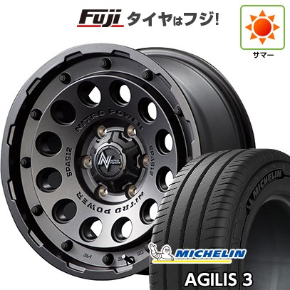 【新品】ハイエース200系 夏タイヤ ホイール4本セット 215/65R16 109/107T ミシュラン アジリス3 MID ナイトロパワー H12 ショットガン 16インチ