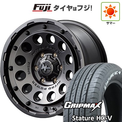 【新品】ハイエース200系 夏タイヤ ホイール4本セット 215/65R16 109/107S グリップマックス スタチャー HC-V RWL(限定) MID ナイトロパワー H12 ショットガン 16インチ
