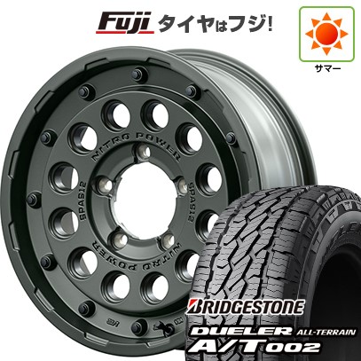 【新品】ジムニー 夏タイヤ ホイール４本セット 175/80R16 ブリヂストン デューラー A/T002 RBL MID ナイトロパワー H12 ショットガン タクティカルエディション 16インチ