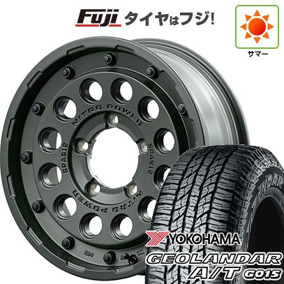 【新品】ジムニー 夏タイヤ ホイール4本セット 175/80R16 ヨコハマ ジオランダー A/T G015 RBL MID ナイトロパワー H12 ショットガン タクティカルエディション 16インチ