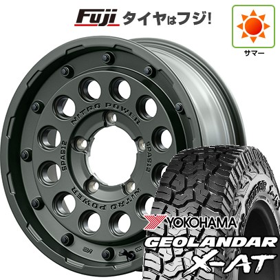 【新品】ジムニー 夏タイヤ ホイール4本セット 195/80R16 ヨコハマ ジオランダー X-AT G016 OWL MID ナイトロパワー H12 ショットガン タクティカルエディション 16インチ