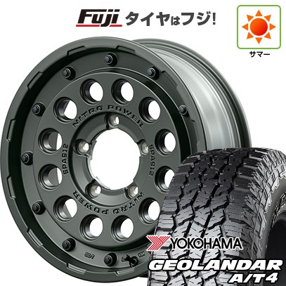 【新品】ジムニー 夏タイヤ ホイール４本セット 185/85R16 ヨコハマ ジオランダー A/T4 G018 WL/RBL MID ナイトロパワー H12 ショットガン タクティカルエディション 16インチ
