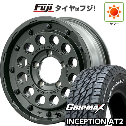 【新品】ジムニー 夏タイヤ ホイール４本セット 175/80R16 グリップマックス インセプション A/TII RWL(限定) MID ナイトロパワー H12 ショットガン タクティカルエディション 16インチ