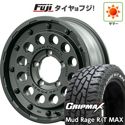 【新品】ジムニー 夏タイヤ ホイール４本セット 185/85R16 グリップマックス マッドレイジR/T MAX RWL(限定) MID ナイトロパワー H12 ショットガン タクティカルエディション 16インチ