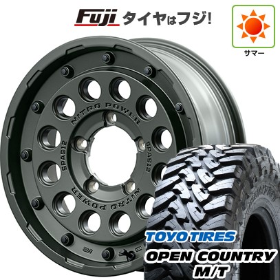 【新品】ジムニー 夏タイヤ ホイール4本セット 195/80R16 トーヨー オープンカントリー M/T MID ナイトロパワー H12 ショットガン タクティカルエディション 16インチ