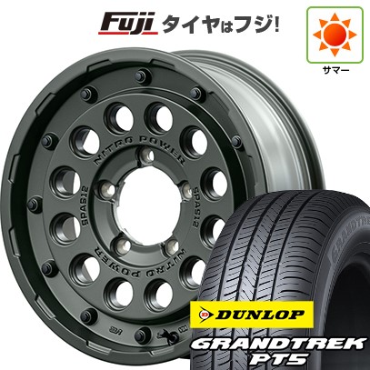 【新品】ジムニーシエラ 夏タイヤ ホイール４本セット 225/70R16 ダンロップ グラントレック PT5 MID ナイトロパワー H12 ショットガン タクティカルエディション 16インチ