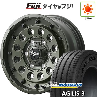 【新品】ハイエース200系 夏タイヤ ホイール4本セット 215/65R16 109/107T ミシュラン アジリス3 MID ナイトロパワー H12 ショットガン タクティカルエディション 16インチ