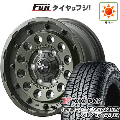 【新品】ハイエース200系 夏タイヤ ホイール４本セット 215/65R16 109/107S ヨコハマ ジオランダー A/T G015 WL/RBL MID ナイトロパワー H12 ショットガン タクティカルエディション 16インチ