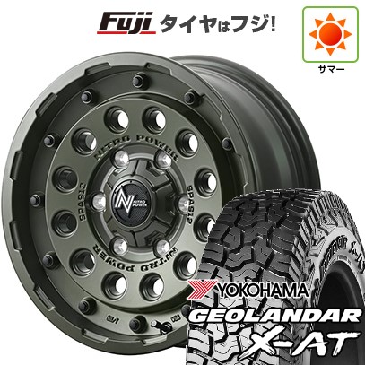 【新品】ハイエース200系 夏タイヤ ホイール４本セット 215/65R16 109/107Q ヨコハマ ジオランダー X-AT G016 OWL MID ナイトロパワー H12 ショットガン タクティカルエディション 16インチ